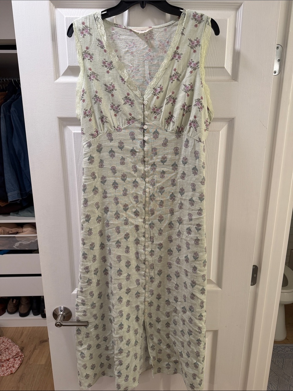 NWT Lucky Brand Linen Midi dress